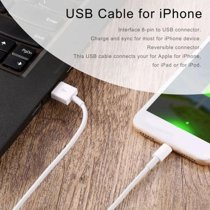 XJ-51 3A USB to 8 Pin Fast Charging Cable for iPhone 12 Series, Length: 1m-garmade.com
