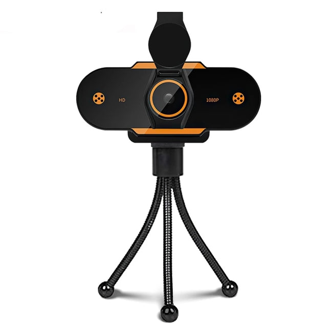 312 1080P HD USB 2.0 PC Desktop Camera Webcam with Mic, Cable Length: about 1.3m, Configuration:with Tripod-garmade.com