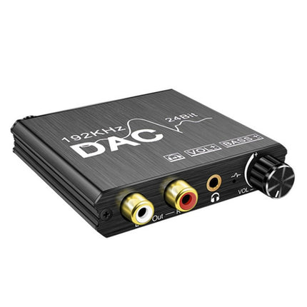 Digital To Analog Audio Converter Stereo Extractor DAC Amplifier Optical SPDIF 192Khz 24Bit-garmade.com