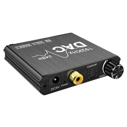 Digital To Analog Audio Converter Stereo Extractor DAC Amplifier Optical SPDIF 192Khz 24Bit-garmade.com