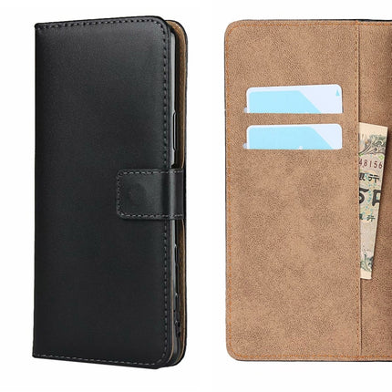 Plain Texture Cowhide Leather Horizontal Flip Case with Magnetic Clasp & Holder & Card Slots & Wallet For Samsung Galaxy S21 Ultra 5G(Black)-garmade.com