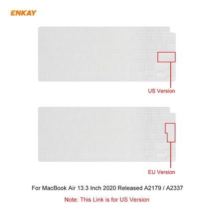 ENKAY Soft TPU Keyboard Protector Film for MacBook Air 13.3 inch A2179 (2020) / A2337 (2020), Version:EU Version-garmade.com