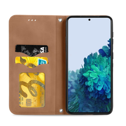 For Samsung Galaxy S21 Plus Retro Skin Feel Business Magnetic Horizontal Flip Leather Case with Holder & Card Slots & Wallet & Photo Frame(Brown)-garmade.com
