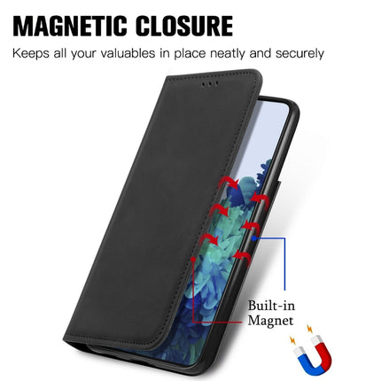For Samsung Galaxy S21 Retro Skin Feel Business Magnetic Horizontal Flip Leather Case with Holder & Card Slots & Wallet & Photo Frame(Black)-garmade.com
