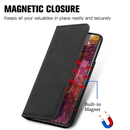 For Samsung Galaxy S21 Ultra Retro Skin Feel Business Magnetic Horizontal Flip Leather Case with Holder & Card Slots & Wallet & Photo Frame(Black)-garmade.com