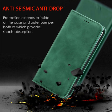 For Samsung Galaxy S21 Ultra Retro Skin Feel Business Magnetic Horizontal Flip Leather Case with Holder & Card Slots & Wallet & Photo Frame(Green)-garmade.com