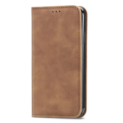 For Samsung Galaxy S20 Plus Retro Skin Feel Business Magnetic Horizontal Flip Leather Case with Holder & Card Slots & Wallet & Photo Frame(Brown)-garmade.com