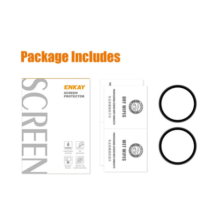 2 PCS For OnePlus Watch ES ENKAY Hat-Prince 3D Full Screen Soft PC Edge + PMMA HD Screen Protector Film-garmade.com