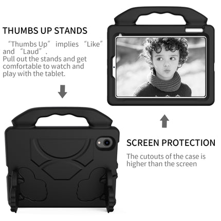 For iPad mini 6 EVA Material Children Flat Anti Falling Cover Protective Shell with Thumb Bracket(Black)-garmade.com