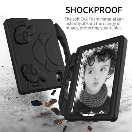 For iPad mini 6 EVA Material Children Flat Anti Falling Cover Protective Shell with Thumb Bracket(Black)-garmade.com