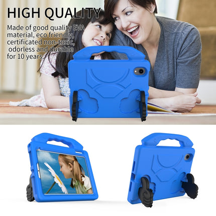 For iPad mini 6 EVA Material Children Flat Anti Falling Cover Protective Shell with Thumb Bracket(Blue)-garmade.com