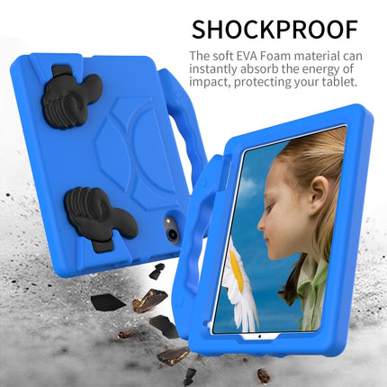 For iPad mini 6 EVA Material Children Flat Anti Falling Cover Protective Shell with Thumb Bracket(Blue)-garmade.com