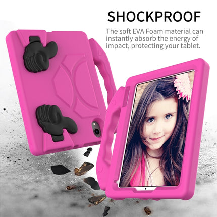 For iPad mini 6 EVA Material Children Flat Anti Falling Cover Protective Shell with Thumb Bracket(Rose Red)-garmade.com