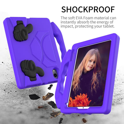 For iPad mini 6 EVA Material Children Flat Anti Falling Cover Protective Shell with Thumb Bracket(Purple)-garmade.com