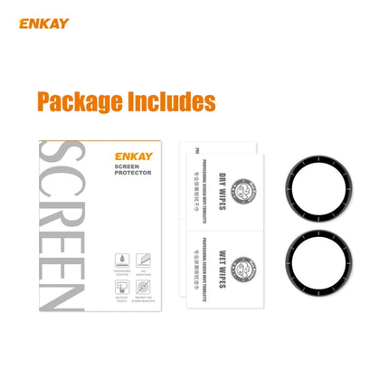 For Venu 2 / Vivoactive 4 45mm 2 PCS ENKAY Hat-Prince 3D Full Screen Soft PC Edge + PMMA HD Screen Protector Film-garmade.com