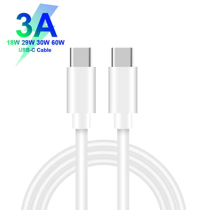 P21 PD 20W USB-C / Type-C + QC3.0 18W USB Fast Car Charger with USB-C / Type-C to USB-C / Type-C Data Cable Set(White)-garmade.com