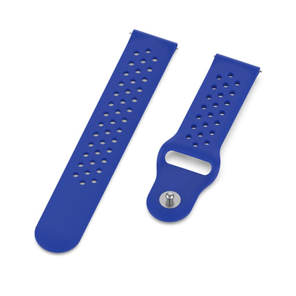 For Samsung Galaxy S3 / Galaxy Watch 46mm Vent Hole Silicone Watch Strap(Royal Blue)-garmade.com