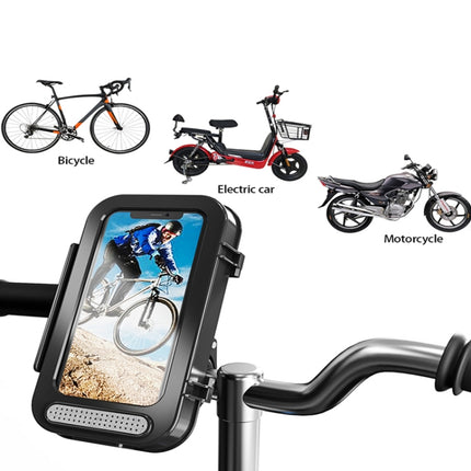 Bicycle Phone Holder Waterproof Bicycle Motorcycle Handlebar Case For 4.7-6.8 Inch Mobile Phone Mount-garmade.com