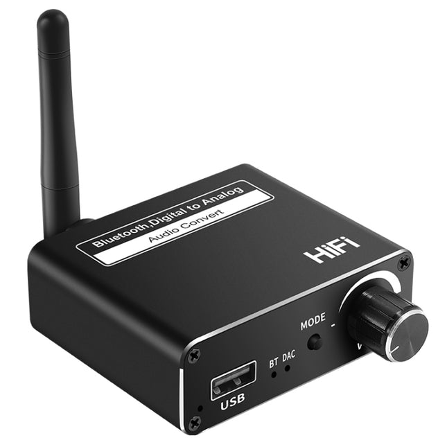 D18 Bluetooth Digital Audio Receiver with 3.5mm Jack to Analog Converter USB Player Adapter-garmade.com