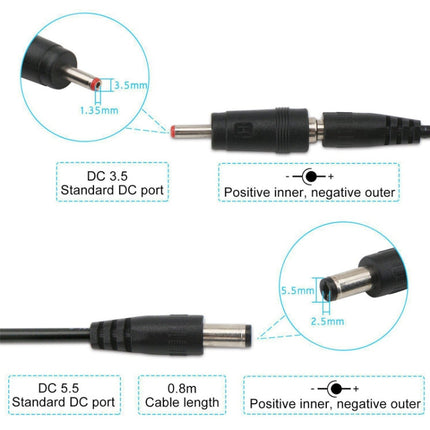 KWS-912V USB Boost Converter DC 5V to 9V / 12V Converter Cable + 3.5x1.35mm Plug Set-garmade.com