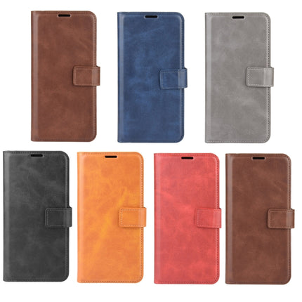 Retro Calf Pattern Buckle Horizontal Flip Leather Case with Holder & Card Slots & Wallet For iPhone 13(Grey)-garmade.com