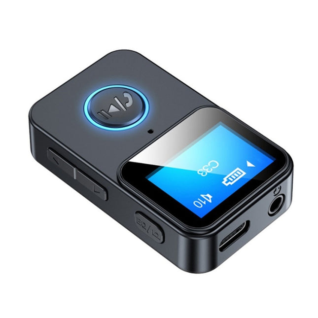 C33 Bluetooth 5.0 Audio Receiver Transmitter Portable MP3 Player with LCD Display Support Remote Control Camera-garmade.com