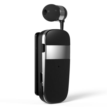 K53 Stereo Wireless Bluetooth Headset Calls Remind Vibration Wear-Clip Driver Auriculares Earphone For Phone(Black)-garmade.com