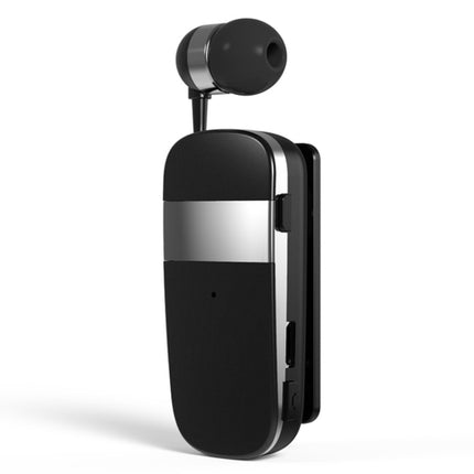 K53 Stereo Wireless Bluetooth Headset Calls Remind Vibration Wear-Clip Driver Auriculares Earphone For Phone(Black)-garmade.com