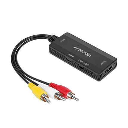 AV to HDMI Converter 3 CVBS RCA Adapter, Supports PAL NTSC 1080P-garmade.com