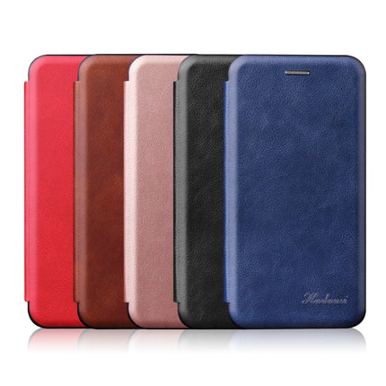 For iPhone 13 Pro Max Integrated Voltage Retro Texture Magnetic TPU+PU Leather Case with Card Slot & Holder(Red)-garmade.com