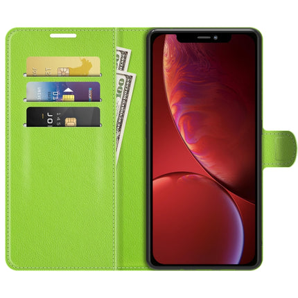 For iPhone 13 Litchi Texture Horizontal Flip Protective Case with Holder & Card Slots & Wallet(Green)-garmade.com