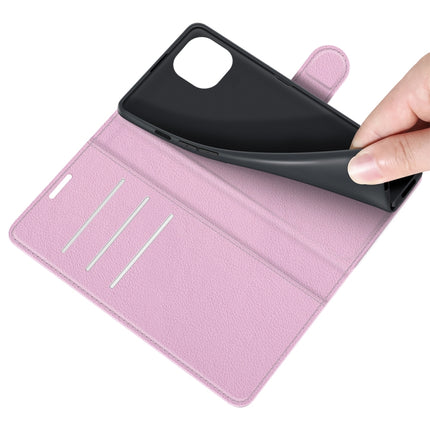 For iPhone 13 mini Litchi Texture Horizontal Flip Protective Case with Holder & Card Slots & Wallet(Pink)-garmade.com
