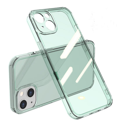 High Transparent Tempered Glass + TPU Shockproof Case For iPhone 13 Pro Max(Green)-garmade.com