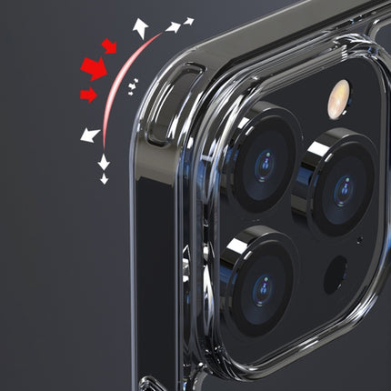 High Transparent Tempered Glass + TPU Shockproof Case For iPhone 13 Pro Max(Transparent)-garmade.com