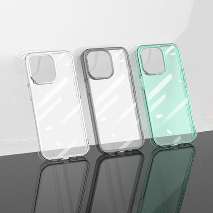 High Transparent Tempered Glass + TPU Shockproof Case For iPhone 13 Pro Max(Green)-garmade.com