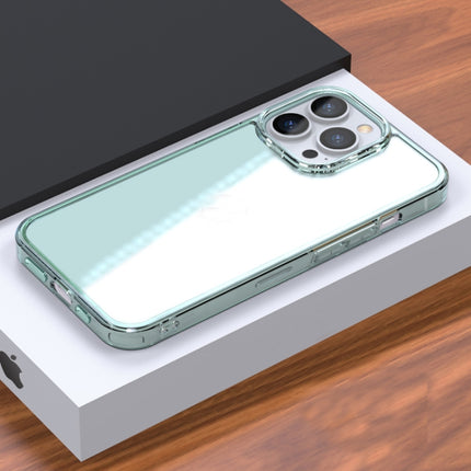 High Transparent Tempered Glass + TPU Shockproof Case For iPhone 13(Green)-garmade.com