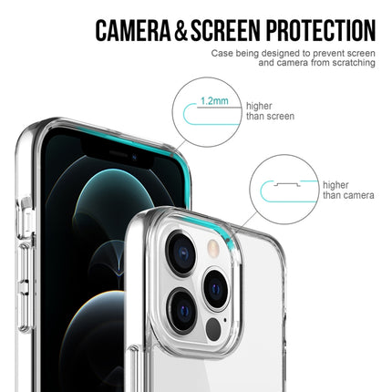 High Transparent Acrylic +TPU Shockproof Case For iPhone 13(Transparent)-garmade.com