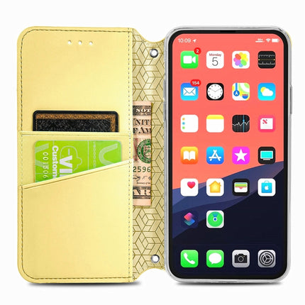 For iPhone 13 Pro Blooming Mandala Embossed Pattern Magnetic Horizontal Flip Leather Case with Holder & Card Slots & Wallet(Yellow)-garmade.com