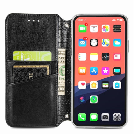 For iPhone 13 mini Blooming Mandala Embossed Pattern Magnetic Horizontal Flip Leather Case with Holder & Card Slots & Wallet(Black)-garmade.com