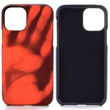 Paste Skin + PC Thermal Sensor Discoloration Case For iPhone 13 Pro Max(Black Red)-garmade.com