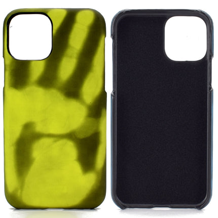 Paste Skin + PC Thermal Sensor Discoloration Case For iPhone 13 Pro(Black Green)-garmade.com