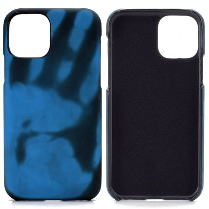 Paste Skin + PC Thermal Sensor Discoloration Case For iPhone 13 Pro(Black Blue)-garmade.com