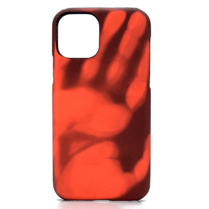 Paste Skin + PC Thermal Sensor Discoloration Case For iPhone 13 mini(Black Red)-garmade.com