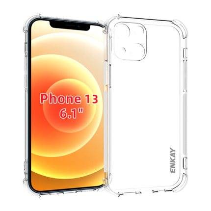 Hat-Prince ENKAY Clear TPU Shockproof Soft Case Drop Protection Cover For iPhone 13-garmade.com