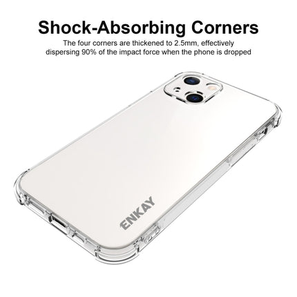 Hat-Prince ENKAY Clear TPU Shockproof Soft Case Drop Protection Cover For iPhone 13-garmade.com