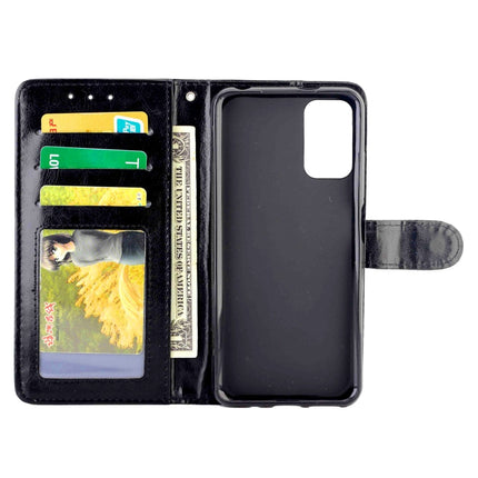 For Xiaomi Redmi Note10 5G / Poco M3 Pro Crazy Horse Texture Leather Horizontal Flip Protective Case with Holder & Card Slots & Wallet & Photo Frame(Black)-garmade.com
