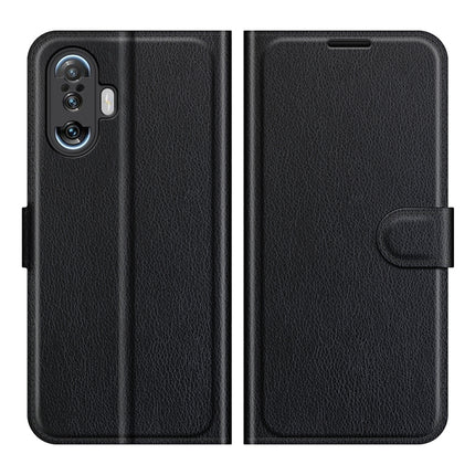 For Xiaomi Poco F3 GT Litchi Texture Horizontal Flip Protective Case with Holder & Card Slots & Wallet(Black)-garmade.com