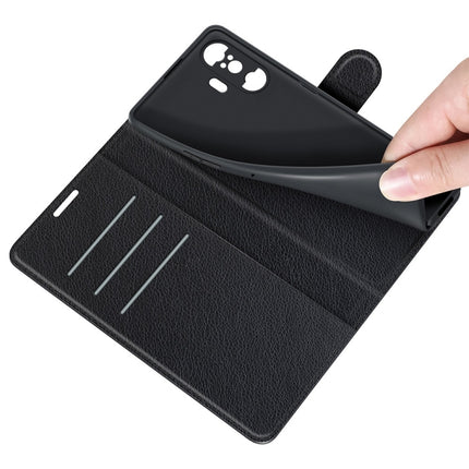 For Xiaomi Poco F3 GT Litchi Texture Horizontal Flip Protective Case with Holder & Card Slots & Wallet(Black)-garmade.com