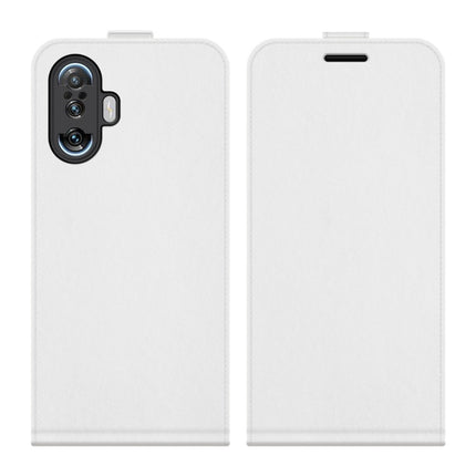 For Xiaomi Poco F3 GT R64 Texture Single Vertical Flip Leather Protective Case with Card Slots & Photo Frame(White)-garmade.com