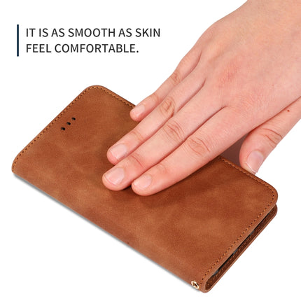 Retro Skin Feel Business Magnetic Horizontal Flip Leather Case for iPhone XS Max(Brown)-garmade.com